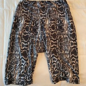 Animal print biker shorts